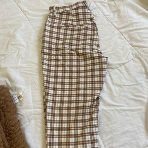 Hollister high waisted plaid pants